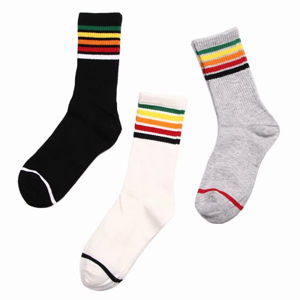 1 pair fashion women socks korean cotton rainbow stripes socks simple warm casual breathable soft harajuku for women men, Black;white
1 pair fashion women socks korean cotton rainbow stripes socks simple warm casual breathable soft harajuku for women men, Black;white