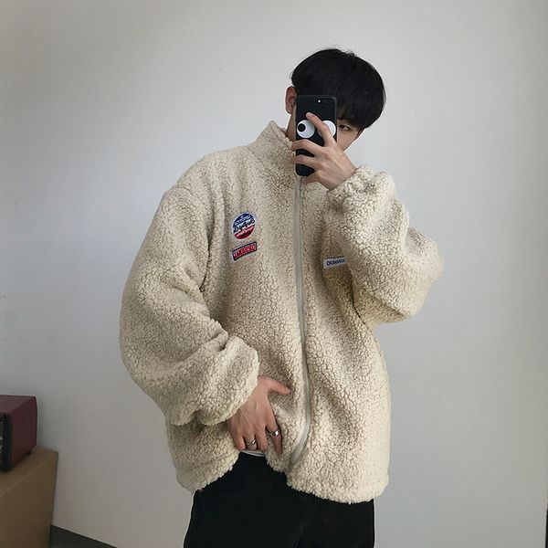 lamb wool coat teenager fleece student winter clothes jacket men thick warm parka windproof outwear youth streetwear hip hop, Black
lamb wool coat teenager fleece student winter clothes jacket men thick warm parka windproof outwear youth streetwear hip hop, Black
