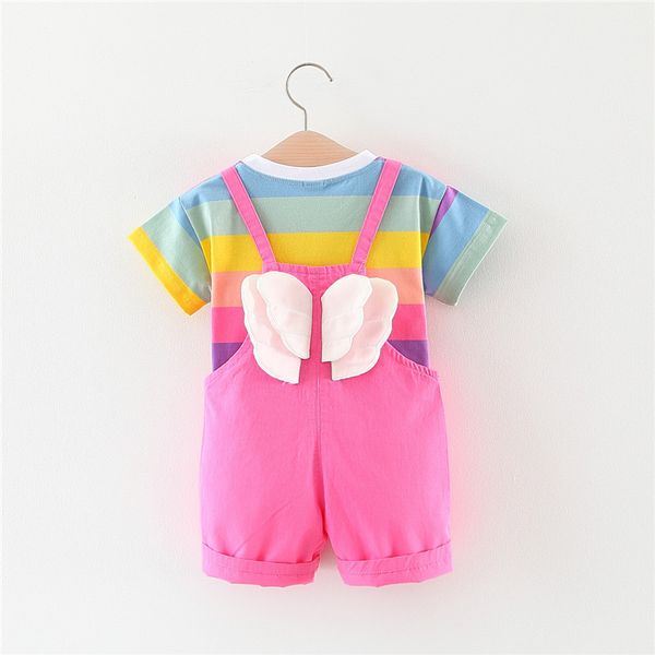 baby girl clothes set summer candy color t-shirt strap overalls jeans 2pcs clothing suits, White
baby girl clothes set summer candy color t-shirt strap overalls jeans 2pcs clothing suits, White