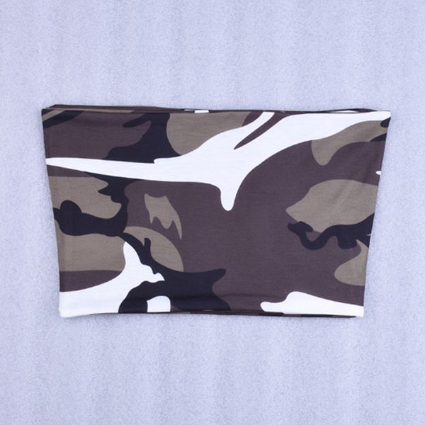 summer tube for women casual sleeveless camouflage tank strapless camis crop femme camis top, White
summer tube for women casual sleeveless camouflage tank strapless camis crop femme camis top, White