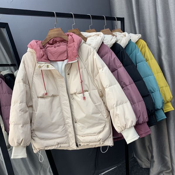 wsyore down jacket female korean 2019 new autumn and winter loose casual hooded long sleeve duck down coat women ns1327, Black
wsyore down jacket female korean 2019 new autumn and winter loose casual hooded long sleeve duck down coat women ns1327, Black