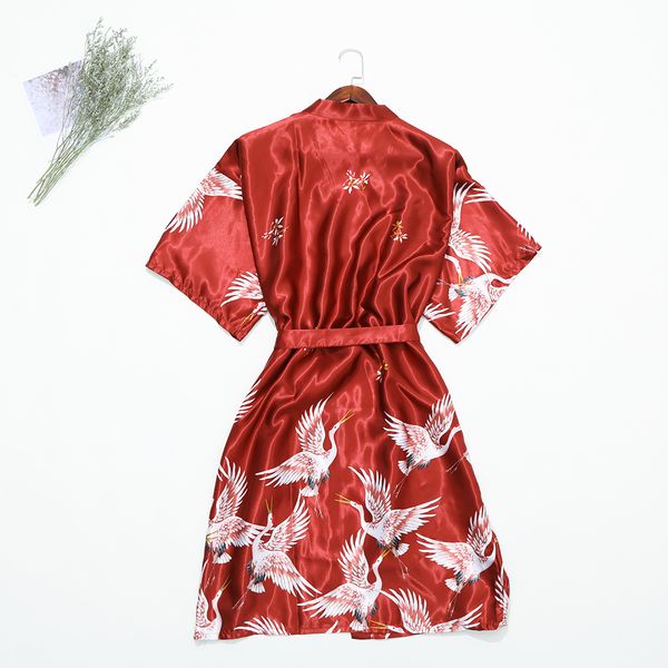 burgundy wedding bride bridesmaid robe women sleepwear silky satin nightgown animal print kimono bathgown casual yukata, Black;red
burgundy wedding bride bridesmaid robe women sleepwear silky satin nightgown animal print kimono bathgown casual yukata, Black;red