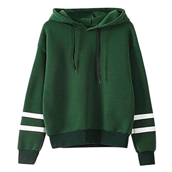 fashion autumn winter women sweatshirt with hat drawstring long sleeve striped splicing hoodies ladies girls pullover tc21, Black
fashion autumn winter women sweatshirt with hat drawstring long sleeve striped splicing hoodies ladies girls pullover tc21, Black