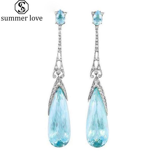 retro blue crystal drop earrings water drop earrings silver color dangle jewelry for women birthday party valentine's day gift-z
retro blue crystal drop earrings water drop earrings silver color dangle jewelry for women birthday party valentine's day gift-z
