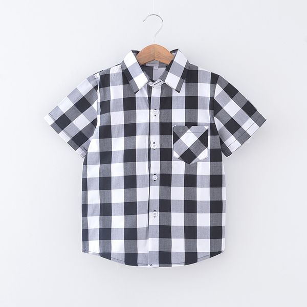 2019 summer new products pure cotton thin children plaid shirt soft breathable baby shirt 100-160 cm, White;black
2019 summer new products pure cotton thin children plaid shirt soft breathable baby shirt 100-160 cm, White;black