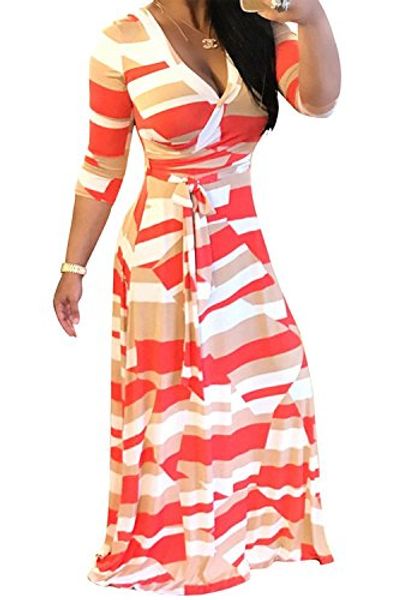 locryz women's v neck 3/4 sleeve digital floral printed party loose long maxi dress with belt s-3xl, Black;gray
locryz women's v neck 3/4 sleeve digital floral printed party loose long maxi dress with belt s-3xl, Black;gray