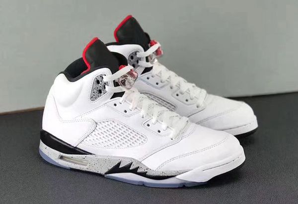 5 5s basketball shoes white cement for mens new trainer athletic sneakers breathable designer shoes v basketball sports us 8-13 ct10
5 5s basketball shoes white cement for mens new trainer athletic sneakers breathable designer shoes v basketball sports us 8-13 ct10