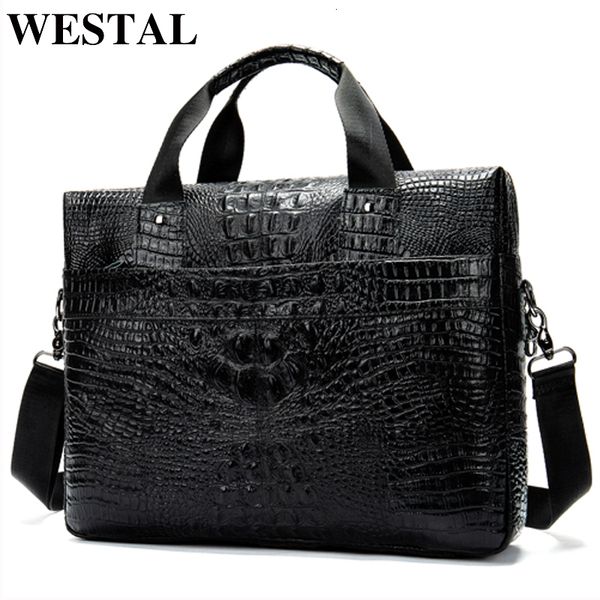 westal messenger bag men shoulder bag genuine leather casual male briefcases lapmale bussiness alligator bags for men 5555 cj191201
westal messenger bag men shoulder bag genuine leather casual male briefcases lapmale bussiness alligator bags for men 5555 cj191201