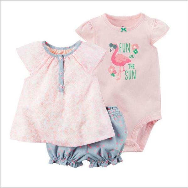 summer 3pcs baby girls clothes outfits cotton kids sleeveless t shirt +bodysuit+shorts set newborn suit 0-24m, White
summer 3pcs baby girls clothes outfits cotton kids sleeveless t shirt +bodysuit+shorts set newborn suit 0-24m, White