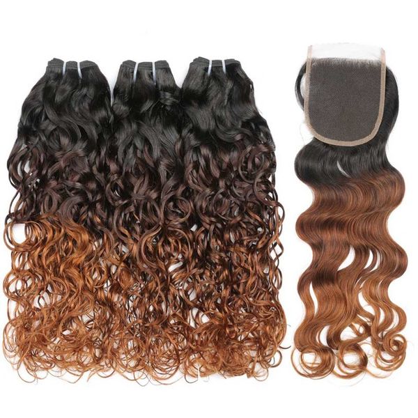 silanda волос ombre цвет #t 1b / 4/30 волна воды remy переплетений человеческих волос 3 ткачество связки с 4x4 шнурка закрытие бесплатная до, Black;brown
silanda волос ombre цвет #t 1b / 4/30 волна воды remy переплетений человеческих волос 3 ткачество связки с 4x4 шнурка закрытие бесплатная до, Black;brown