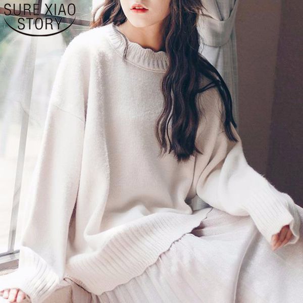 women sweaters 2019 winter long sleeve irregular collar knitted sweaters casual pullovers loose women winter clothes 5785 50, White;black
women sweaters 2019 winter long sleeve irregular collar knitted sweaters casual pullovers loose women winter clothes 5785 50, White;black