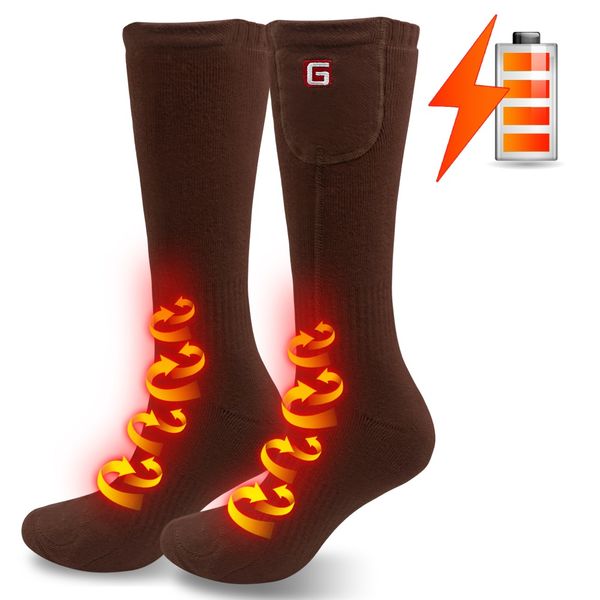 qilove brown heated socks electric with 3.7v rechargeable battery warming sox heated socks, Black
qilove brown heated socks electric with 3.7v rechargeable battery warming sox heated socks, Black