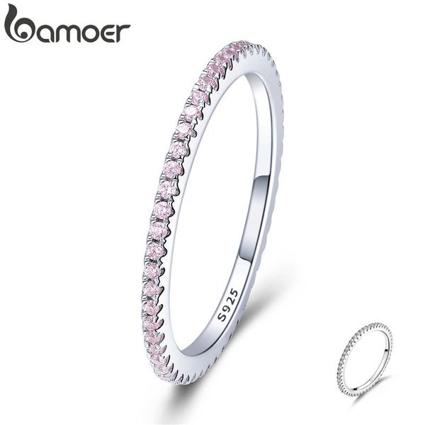 bamoer 925 sterling silver pink crystal wedding female rings for women simple geometric ring sterling silver jewelry scr066
bamoer 925 sterling silver pink crystal wedding female rings for women simple geometric ring sterling silver jewelry scr066