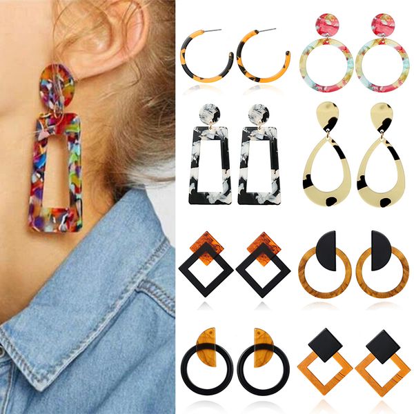 2019 acrylic earrings for women new fashion jewelry tortoise color leopard print acetate earring geometric colorful, Silver
2019 acrylic earrings for women new fashion jewelry tortoise color leopard print acetate earring geometric colorful, Silver