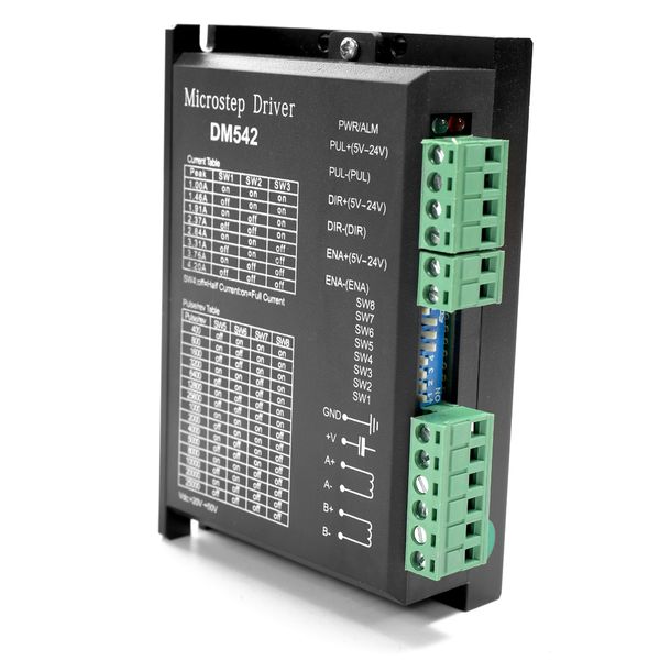 universal dm542 stepper motor driver for 57 86 series 2 phase digital controller microstep high accuracy strong anti-interference capability
universal dm542 stepper motor driver for 57 86 series 2 phase digital controller microstep high accuracy strong anti-interference capability