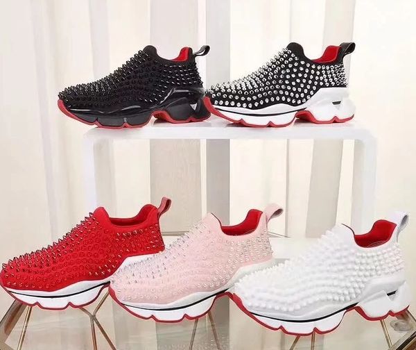 designer shoes studded spikes flats shoes for men women glitter party lovers genuine leather casual sneakers by toy99 01, Black;red
designer shoes studded spikes flats shoes for men women glitter party lovers genuine leather casual sneakers by toy99 01, Black;red