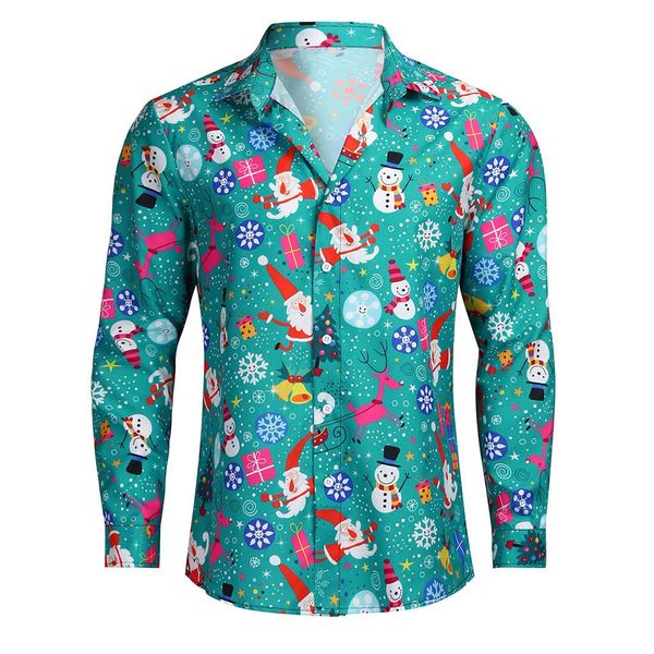 men shirts casual slim fit christmas printed men shirts long sleeve street wear button up dress 10.28, White;black
men shirts casual slim fit christmas printed men shirts long sleeve street wear button up dress 10.28, White;black