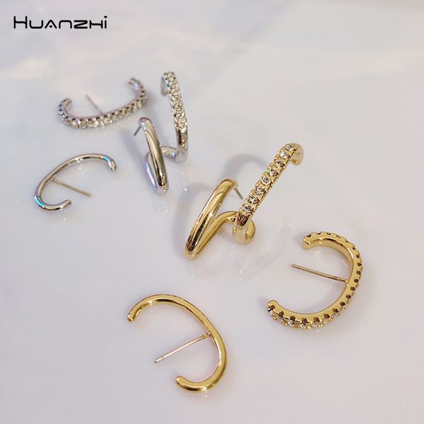huanzhi 2019 new s925 silver pin 3 pcs/set geometric rhinestone crystal double layer e shape stud earrings for women girls party, Golden
huanzhi 2019 new s925 silver pin 3 pcs/set geometric rhinestone crystal double layer e shape stud earrings for women girls party, Golden