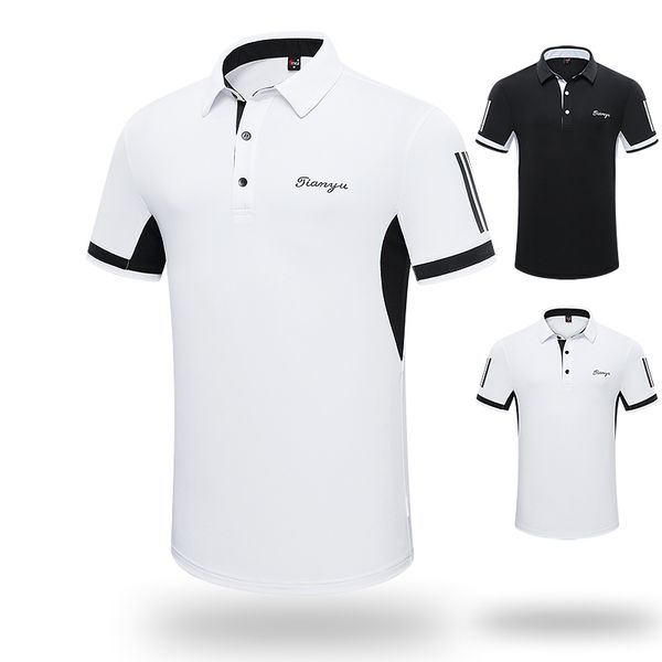 summer men tshirt 2019 golf clothing men's short sleeve t-shirt lapel polo shirt sports clothes team, Black;blue
summer men tshirt 2019 golf clothing men's short sleeve t-shirt lapel polo shirt sports clothes team, Black;blue