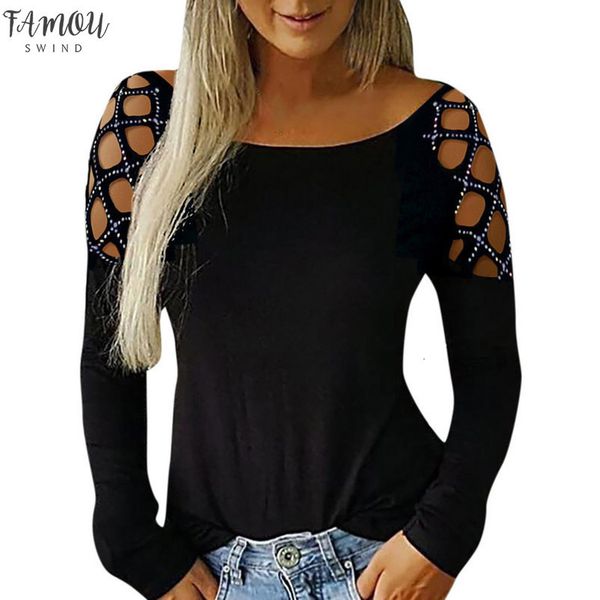 2020 women autumn leisure holiday tees ladies black basic shinny studded hollow out studded long sleeve casual black, White
2020 women autumn leisure holiday tees ladies black basic shinny studded hollow out studded long sleeve casual black, White