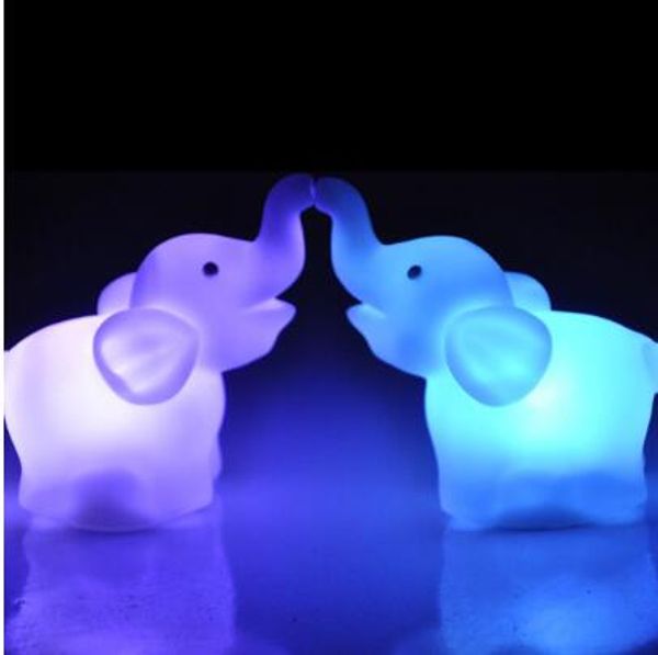 Elephant Led Lamp Color Changing Night Light Atmosphere For Kid Baby Bedside Bedroom Decoration Children Gift Cute Lamp