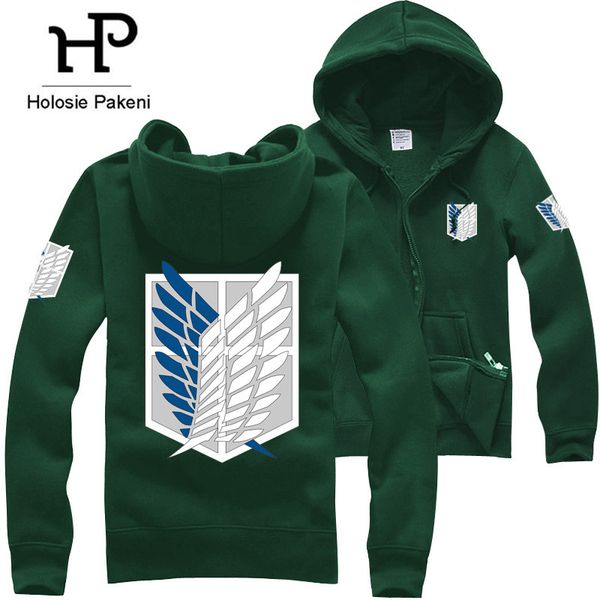 men women anime attack on titan hoodies zipper sweatshirt jacket shingeki no kyojin hooded hoody jacket coat, Black
men women anime attack on titan hoodies zipper sweatshirt jacket shingeki no kyojin hooded hoody jacket coat, Black