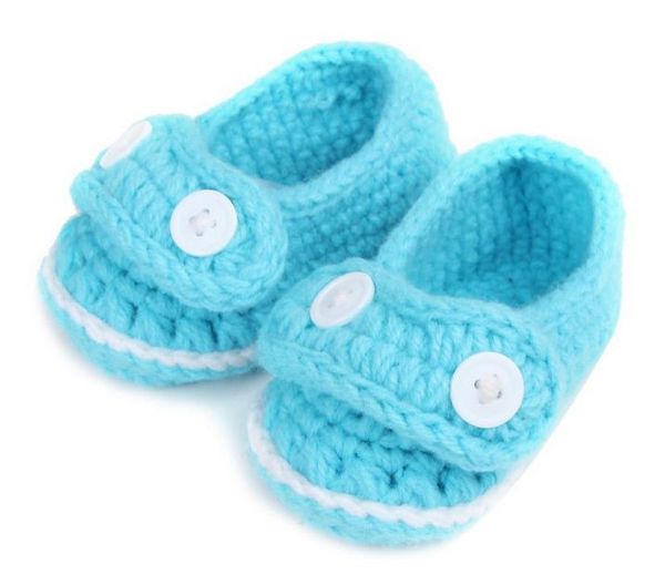 1 pair cute soft baby boys girls buttons colors manual knitting toddler shoes children's crib shoes 11cm
1 pair cute soft baby boys girls buttons colors manual knitting toddler shoes children's crib shoes 11cm