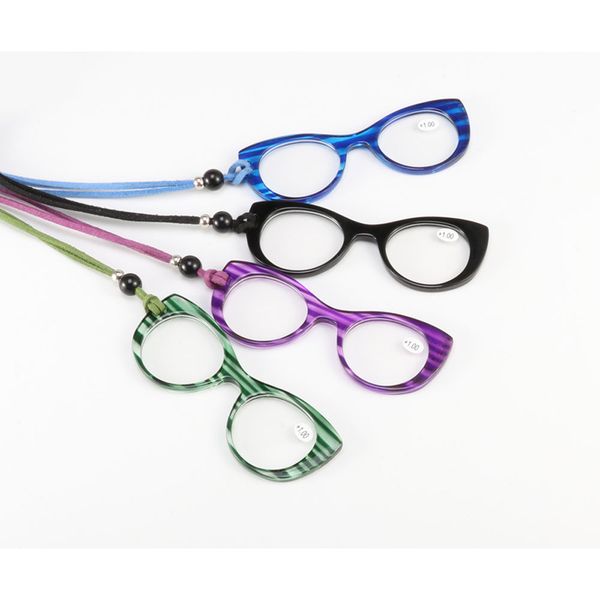 new fashion women cat eye hanging neck necklace reading glasses magnifier female pendant presbyopic eyeglasses reader oculos l3, White;black
new fashion women cat eye hanging neck necklace reading glasses magnifier female pendant presbyopic eyeglasses reader oculos l3, White;black