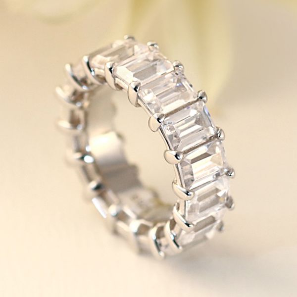 one row big square sparkling cz 100% 925 sterling silver wedding engagement cocktail women ring girls fine jewelry wholesale, Slivery;golden
one row big square sparkling cz 100% 925 sterling silver wedding engagement cocktail women ring girls fine jewelry wholesale, Slivery;golden