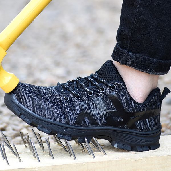 polali men big size steel toe covers working safety shoes breathable summer anti-puncture tooling low boots protect footwear, Black
polali men big size steel toe covers working safety shoes breathable summer anti-puncture tooling low boots protect footwear, Black