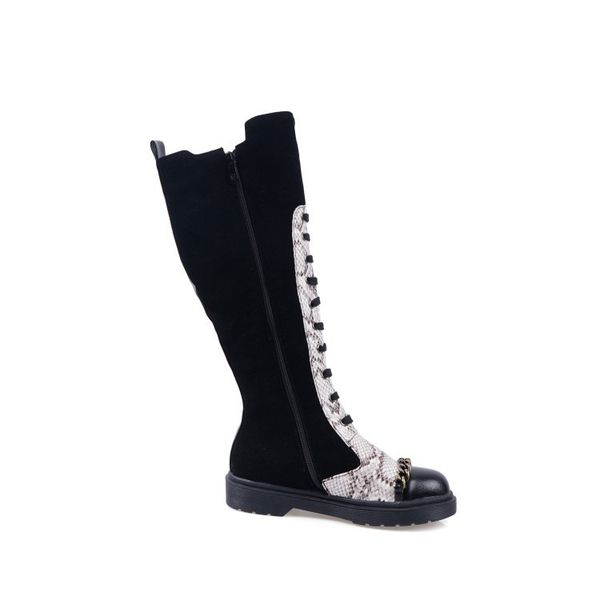 trend women's knee boots fashion design snake pattern mixed color high tube pu women's martin boots casual you women's boots, Black
trend women's knee boots fashion design snake pattern mixed color high tube pu women's martin boots casual you women's boots, Black
