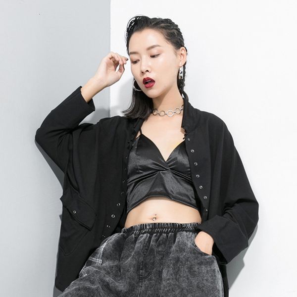 lanmrem streetwear full sleeve turn-down collar solid black women trench coat slim outwear 2019 autumn new windbreaker tc329, Tan;black
lanmrem streetwear full sleeve turn-down collar solid black women trench coat slim outwear 2019 autumn new windbreaker tc329, Tan;black