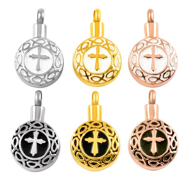 z177 cross & round stainless steel cremation ashes jewellery pendants for women men memorial keepsake urn necklace holder, Silver
z177 cross & round stainless steel cremation ashes jewellery pendants for women men memorial keepsake urn necklace holder, Silver