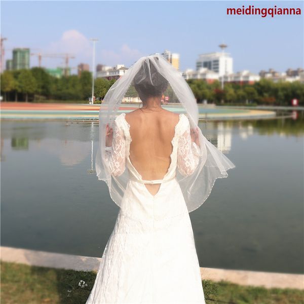new fashion designer elegant beaded edge white ivory black wrist length one layer wedding veil alloy comb
new fashion designer elegant beaded edge white ivory black wrist length one layer wedding veil alloy comb
