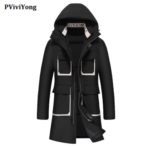 pviviyong 2019 winter new fashion hooded collars 80% white duck down jacket , long slim parka men coat yr8103, Black
pviviyong 2019 winter new fashion hooded collars 80% white duck down jacket , long slim parka men coat yr8103, Black