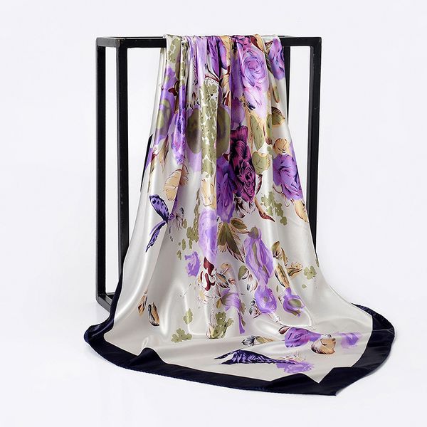2019 fashion kerchief silk satin hijab scarf for women floral print neckerchief hair scarfs 90cm square shawls and scarves lady, Blue;gray
2019 fashion kerchief silk satin hijab scarf for women floral print neckerchief hair scarfs 90cm square shawls and scarves lady, Blue;gray