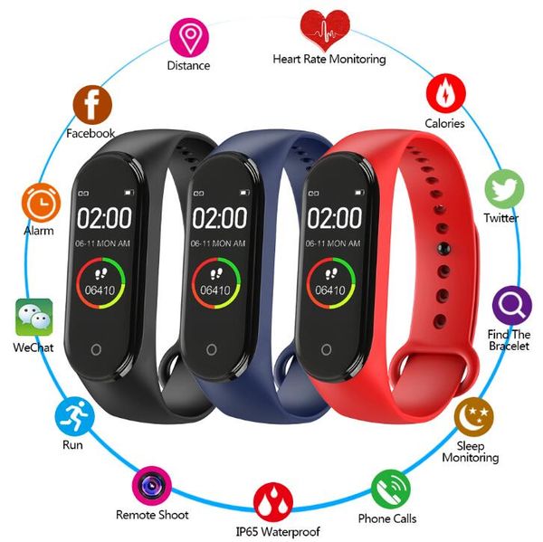 m4 smart band wristbands fitness tracker health heart rate blood pressure monitor bluetooth waterproof sports bracelet watch
m4 smart band wristbands fitness tracker health heart rate blood pressure monitor bluetooth waterproof sports bracelet watch