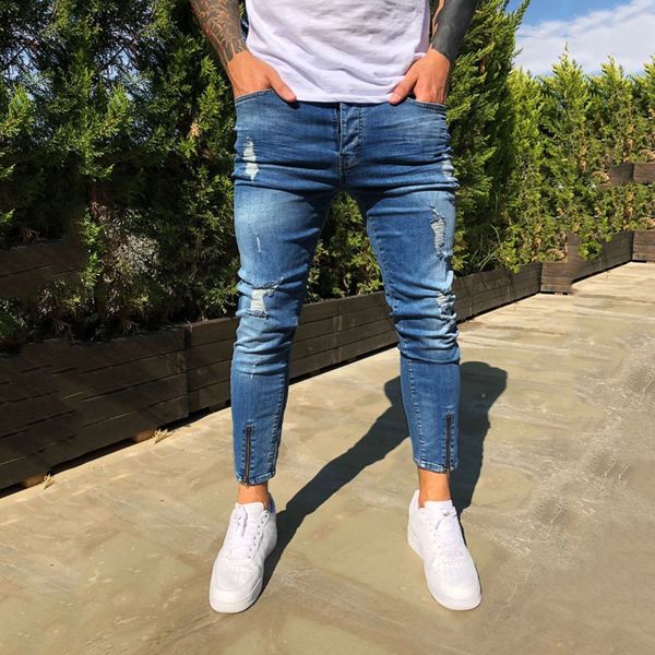 men fashion casual denim pants jeans hole trouser distressed jeans long pencil pants streetwear 2020 new summer #12.7, Black
men fashion casual denim pants jeans hole trouser distressed jeans long pencil pants streetwear 2020 new summer #12.7, Black