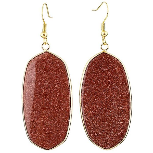 women's hanging earrings natural stone alloy dress prom birthday valentine's day earrings jewelry, Silver
women's hanging earrings natural stone alloy dress prom birthday valentine's day earrings jewelry, Silver
