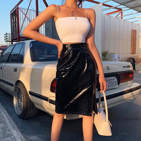 2019 autumn winter cool fashion stylish mature women black pu overlapping buttock skinny easy matching skirts
2019 autumn winter cool fashion stylish mature women black pu overlapping buttock skinny easy matching skirts