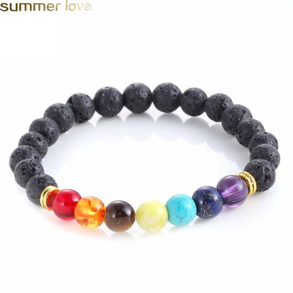 fashion 7 chakra bracelet lava volcanic stone bead bracelets natural stone yoga bracelet healing prayer balance buddha beads bracelets, Black
fashion 7 chakra bracelet lava volcanic stone bead bracelets natural stone yoga bracelet healing prayer balance buddha beads bracelets, Black