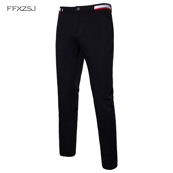 2019 summer classic men's elastic casual pants mens business dress slim fit jogger stretch long trousers male black navy blue
2019 summer classic men's elastic casual pants mens business dress slim fit jogger stretch long trousers male black navy blue