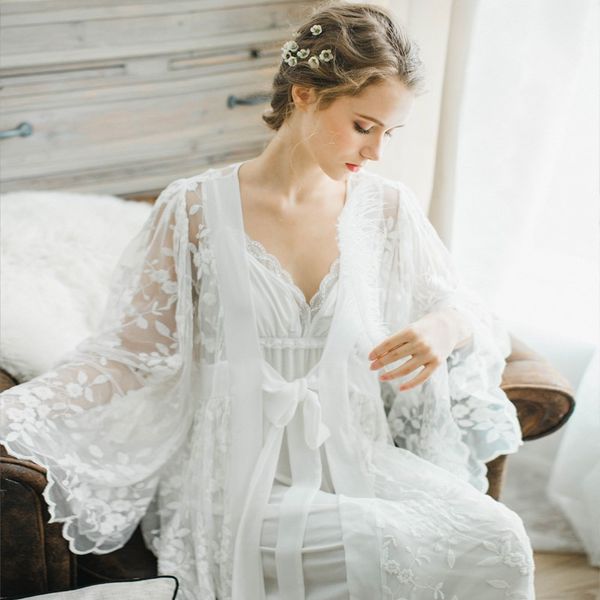 retro night wear women 2019 autumn new long sleeve lace nightgown sweet fairy pajama dress women two piece set, Black;red
retro night wear women 2019 autumn new long sleeve lace nightgown sweet fairy pajama dress women two piece set, Black;red