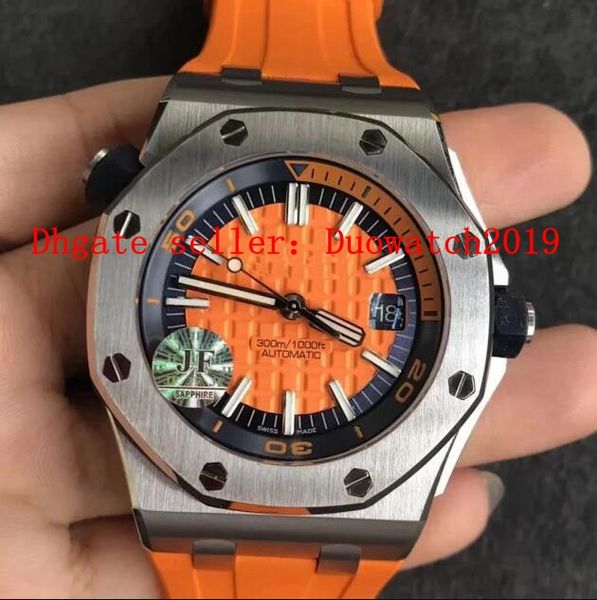 men's 42mm eta cal.3120 date men royal orange dial 15710 rubber waterproof diver miyota offshore diver sport wristwatch, Slivery;brown
men's 42mm eta cal.3120 date men royal orange dial 15710 rubber waterproof diver miyota offshore diver sport wristwatch, Slivery;brown