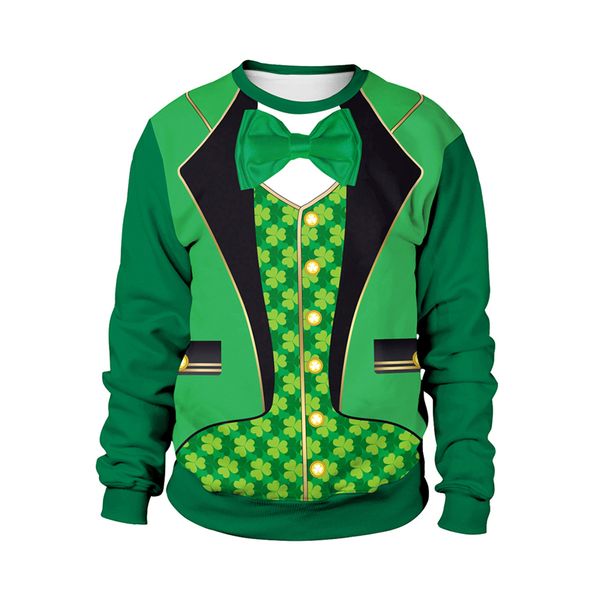 funny fake two piece tuxedo digital print st patrick's day sweatshirts for men clover printed st paddy's day sweatshirts, Black
funny fake two piece tuxedo digital print st patrick's day sweatshirts for men clover printed st paddy's day sweatshirts, Black