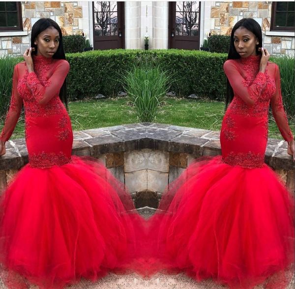 2019 red high neck sheer long sleeves prom dresses black gilrs tulle lace applique floor length evening gowns formal party dresses bc1177
2019 red high neck sheer long sleeves prom dresses black gilrs tulle lace applique floor length evening gowns formal party dresses bc1177