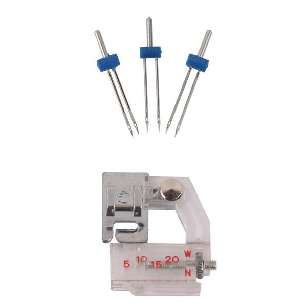 new 4 pieces binding sewing machine presser foot and durable double twin needles pins sewing machine accessories, Black
new 4 pieces binding sewing machine presser foot and durable double twin needles pins sewing machine accessories, Black