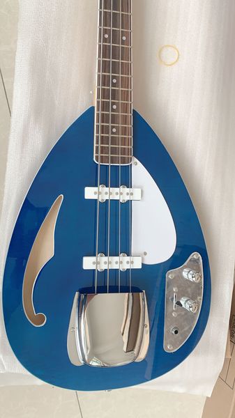 4 string bass vox blue semi hollow body electric guitar bass f hole body chrome hardware
4 string bass vox blue semi hollow body electric guitar bass f hole body chrome hardware