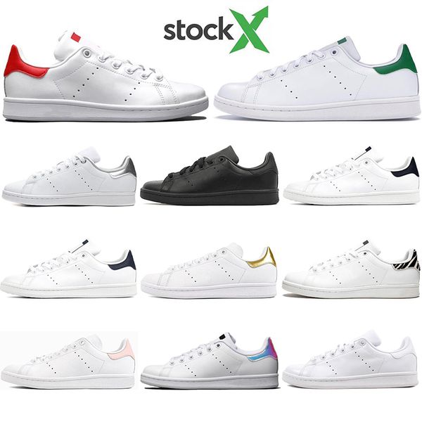 with socks designers women men stan shoes oreo triple white smith casual sneakers leather classic flats size 36-44, Black
with socks designers women men stan shoes oreo triple white smith casual sneakers leather classic flats size 36-44, Black