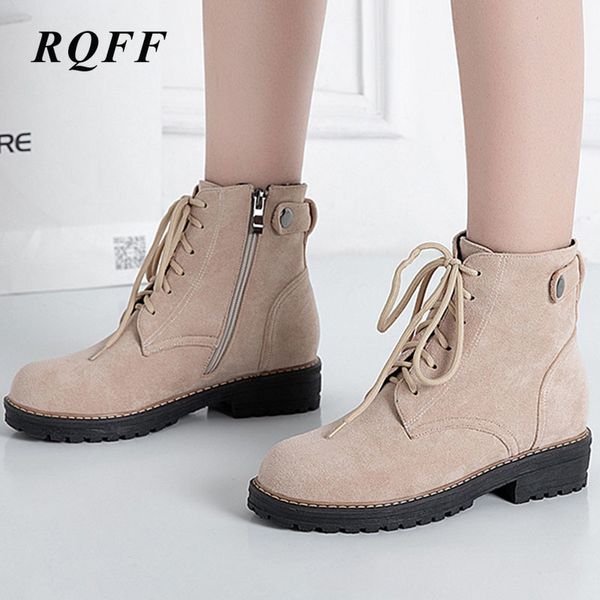 new winter ankle boots women black beige brown fashion block med heels shoes woman zipper handmade buckle boot plus big size 10
new winter ankle boots women black beige brown fashion block med heels shoes woman zipper handmade buckle boot plus big size 10